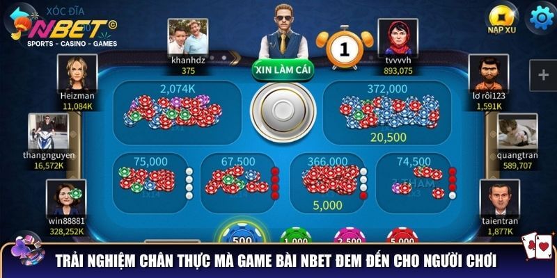Game bài Nbet đem đến những trải nghiệm mới mẻ 